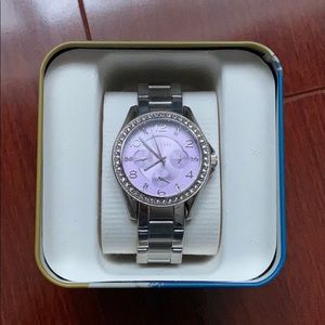 FOSSIL Watch, Riley Quartz Stainless Steel